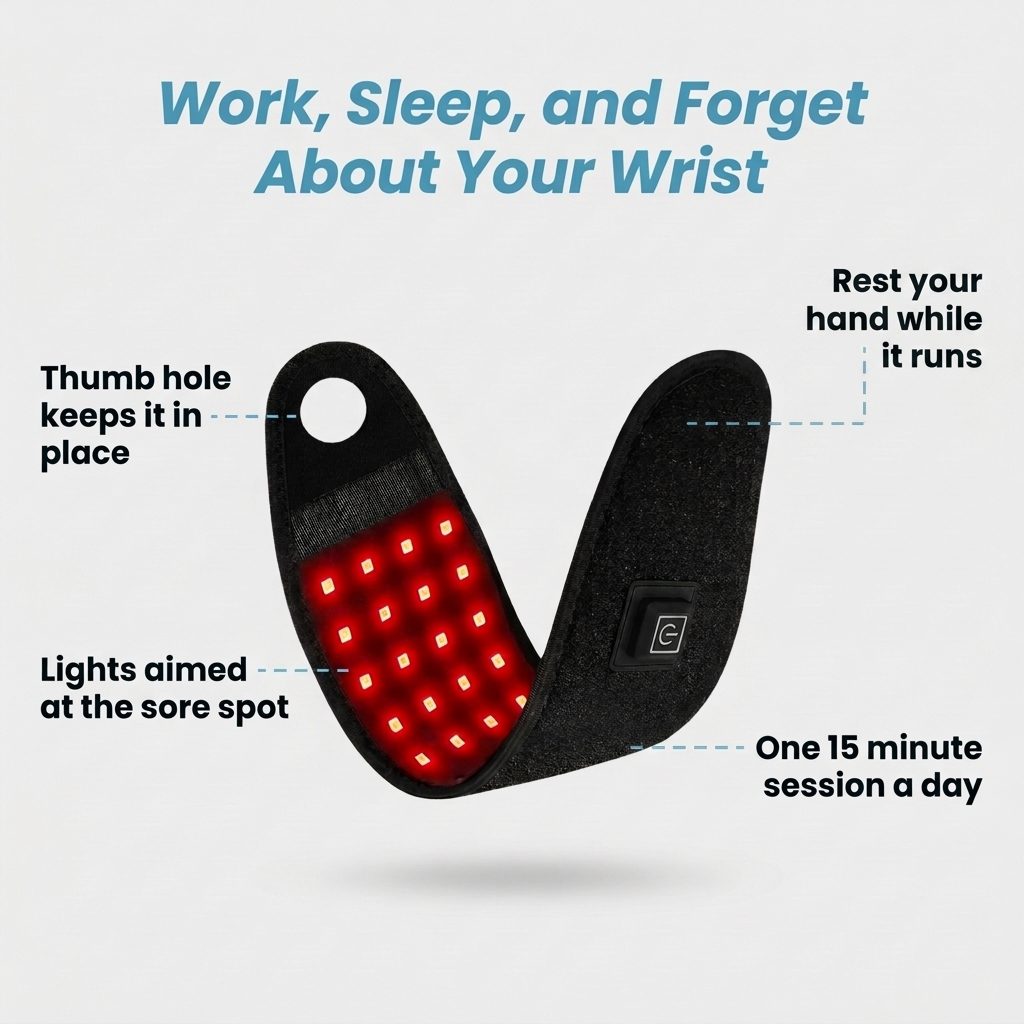 Verax™ Red Light Therapy Wrist Wrap